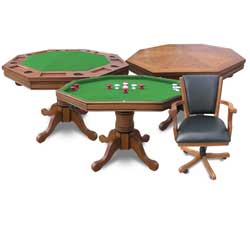 Kingston 3-in-1 Poker Table and 4 Chairs