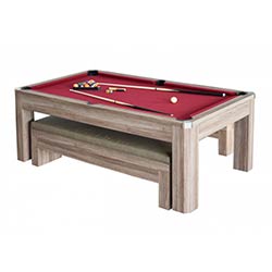 Newport 7 ft. Pool Table Set with Benches