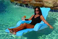 Scalloped Unsinkable Pool Chaise Lounger