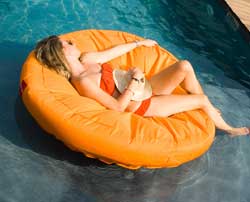 SunSoft Fabric Covered Pool Lounger
