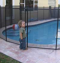 In Ground Pool Removeable Safety Fence