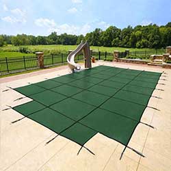 15 Year Inground Safety Mesh Pool Covers with End Steps