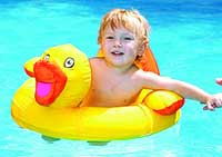 Ducky Baby Seat Inflatable Swimming Pool Toy