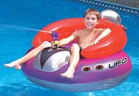 UFO Spacehip Inflatable Swimming Pool Float With Squirt Gun