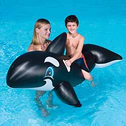 Jumbo Whale Inflatable Ride-On Pool Toy