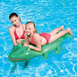 Crocodile Inflatable Ride-On Pool Toy