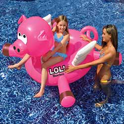 LOL Farm Animal Inflatable Ride-On Pool Toy