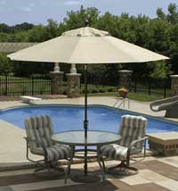 Catalina Deluxe 9' Market Umbrella with Auto Tilt
