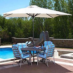 Adriatic Rectangular Patio Umbrella with Autotilt