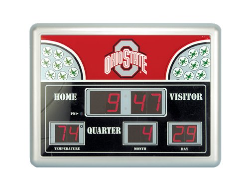 NCAA Official Team Logo Scoreboard Wall Clocks