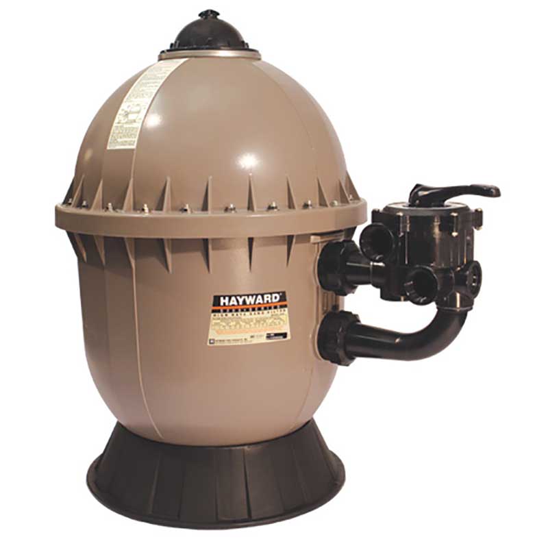 Hayward 20  Pro Series Side Mount Sand  Filter - 44 GMP Includes 7-Position 1.5  Side Mount Valve. Requires 200# Sand - Currently Unavailable