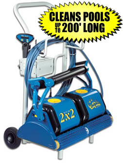 Dolphin 2 x 2 Robotic -XL Comm. Cleaner w/Caddy & Remote