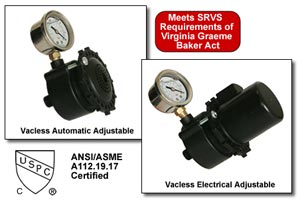 Vacless Safety Vacuum Release Anit-Entrapment Systems