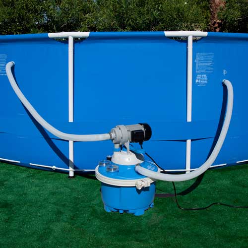 Includes adapters for Intex® pools.