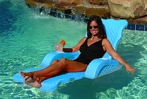 Scalloped Floating Lounge - Aquamarine - In Stock Soon! Call to Preorder
