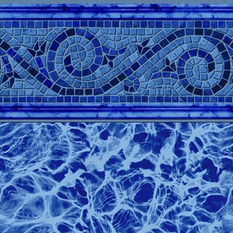 Siesta Wave Blue InGround Pool Liner