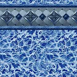 Gray Stone 48 inch Beaded Pool Liner