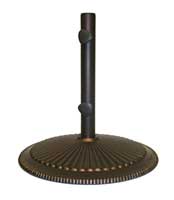 Cast Iron base in bronze finish is the perfect compliment to the Adriatic. Not included. Order no. NU5405A