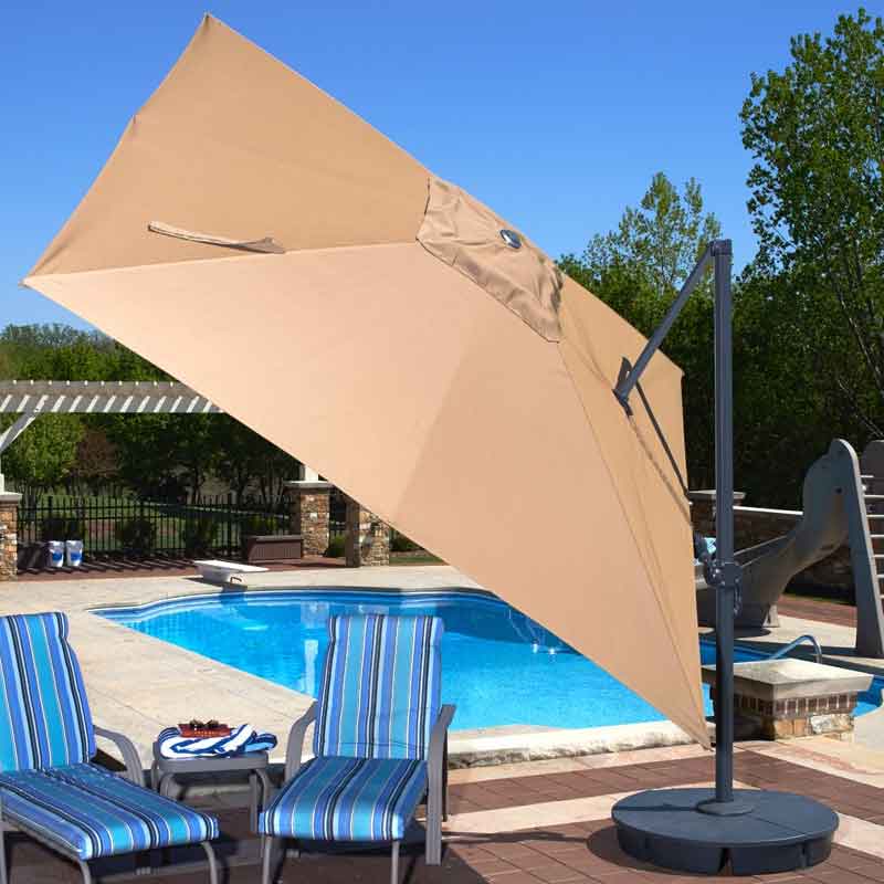 Santorini II Umbrella - Beige - Sunbrella Acrylic