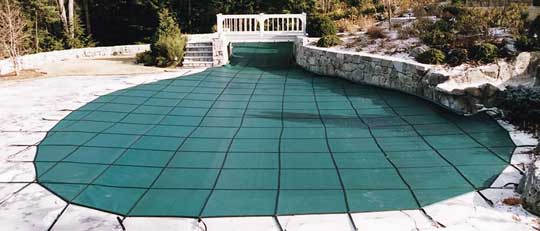 20 Year Mesh Safety Covers with Step Sections