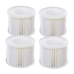 Inflatable Spa Replacement Filter Cartridges - 4-Pack