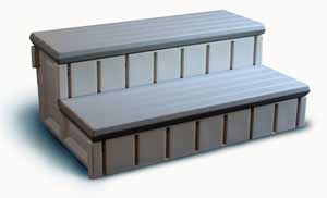 Spa Step w/Storage 36 - Gray - Currently Unavailable